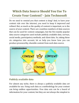 which data source should you use to create your