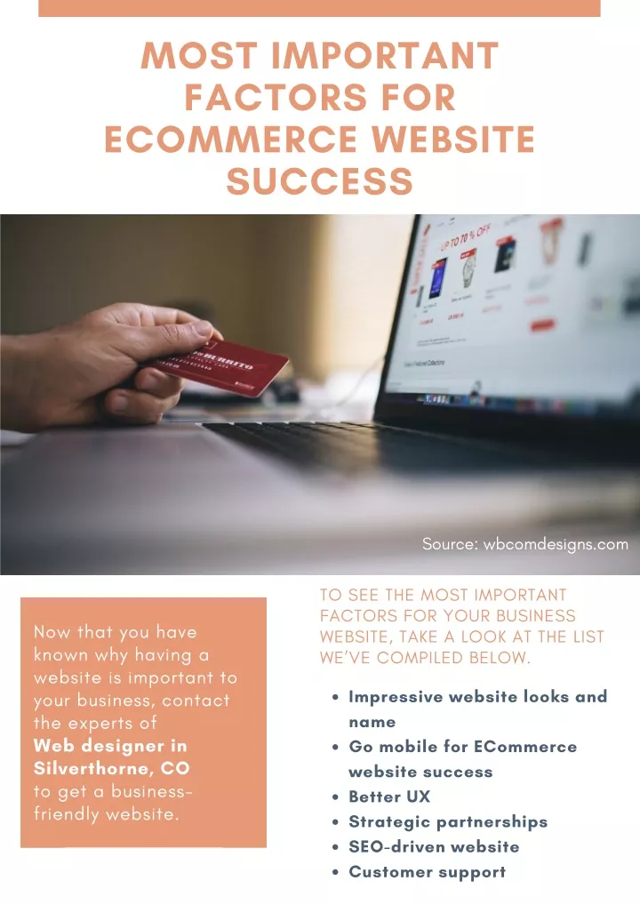 most important factors for ecommerce website