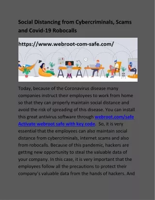 Social Distancing from Cybercriminals, Scams and Covid-19 Robocalls