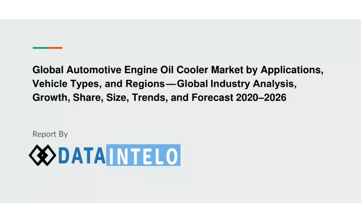 global automotive engine oil cooler market