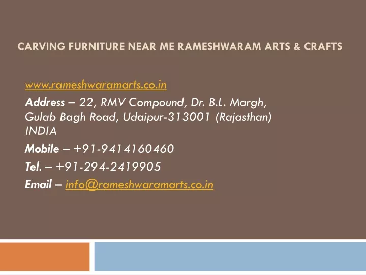 carving furniture near me rameshwaram arts crafts