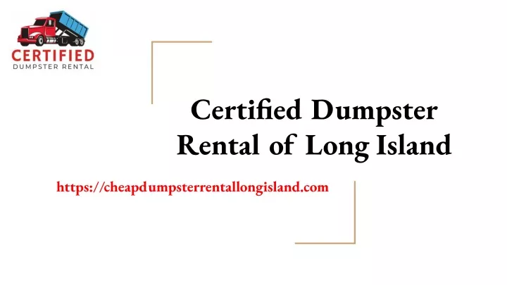 certified dumpster rental of long island