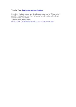 voucher app best coupon