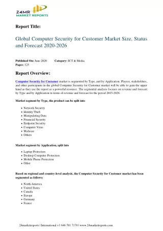 report title