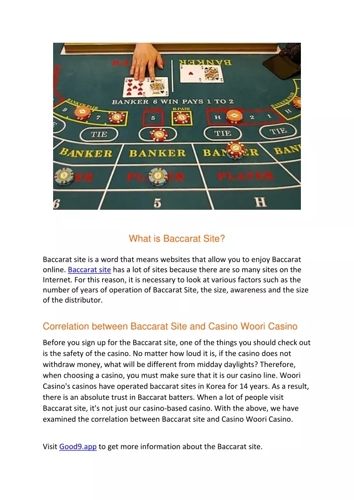 what is baccarat site