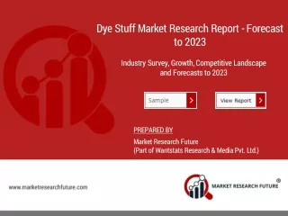 Dyestuff Market Revenue - Size, Overview, Forecast, Trends & Regional Outlook 2025