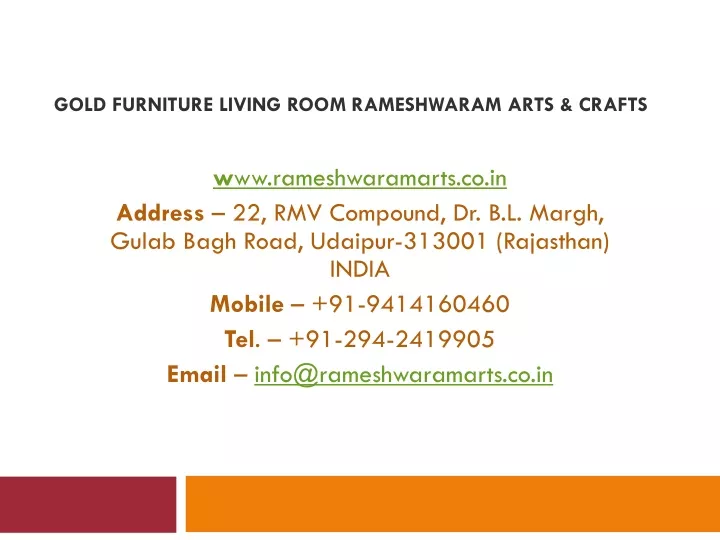 gold furniture living room rameshwaram arts crafts