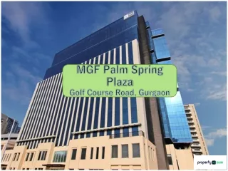 Office Space in Gurugram for Rent | Office Space in MGF Palm Spring Plaza Golf Course Road