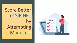 How to Score Better in CSIR NET by Attempting Mock Test Papers