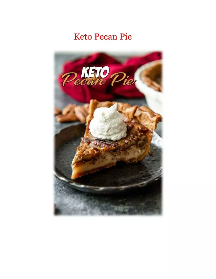 keto pecan pie