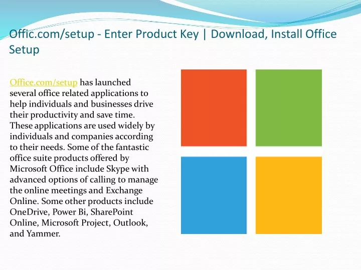 offic com setup enter product key download install office setup