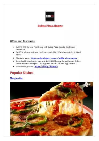 bubba pizza aldgate