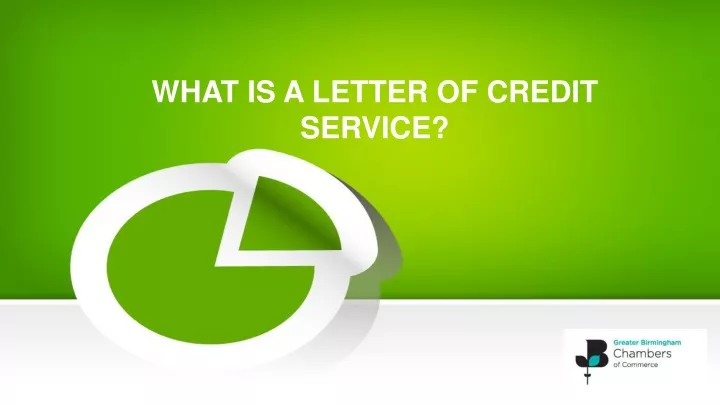 what is a letter of credit service