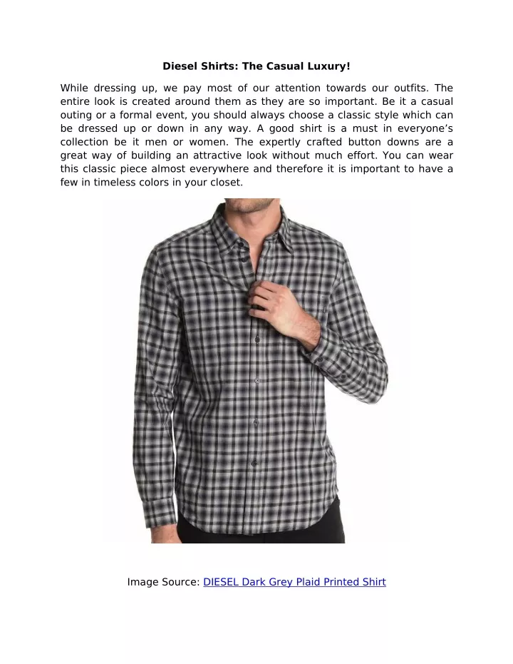 diesel shirts the casual luxury