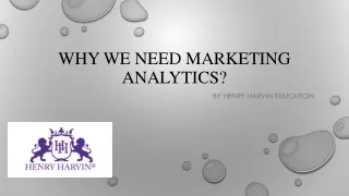 Why we need marketing analytics?