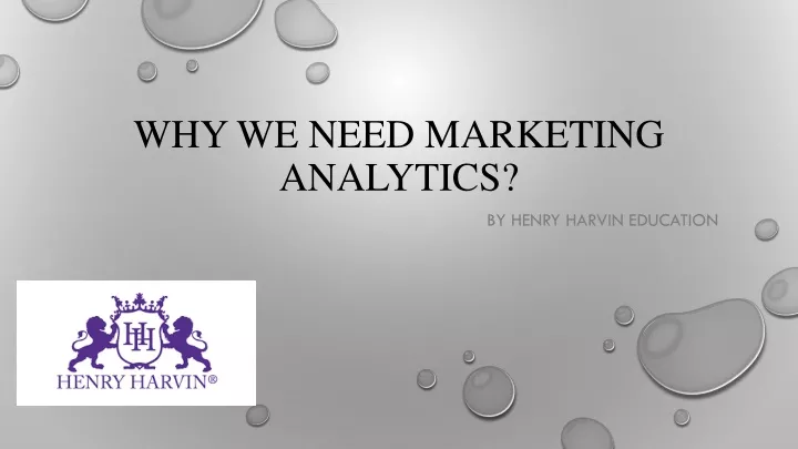 why we need marketing analytics
