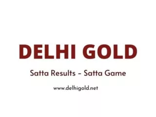 Gali Live Satta Results | Delhigold.net