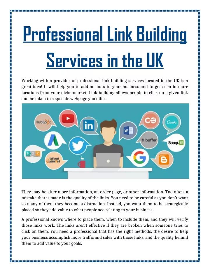 professional link building services in the uk