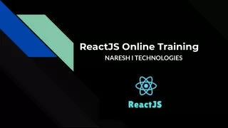 reactjs online training naresh i technologies