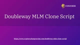 Start your MLM business website like Doubleway!!