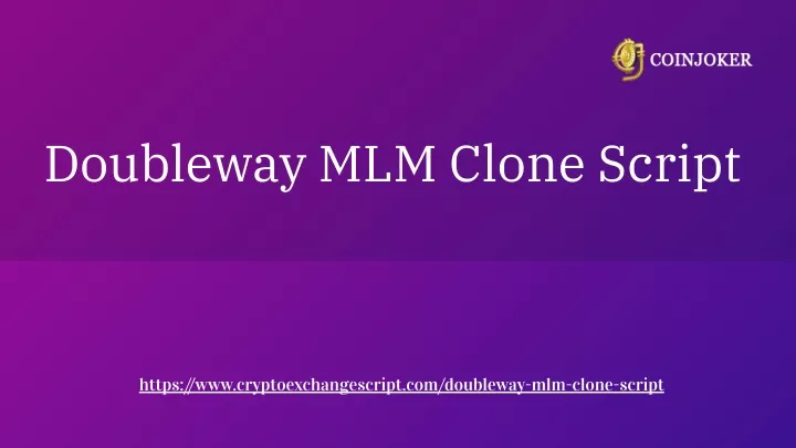 doubleway mlm clone script