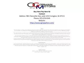 Buy Here Pay Here NJ