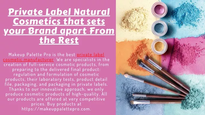 private label natural cosmetics that sets your