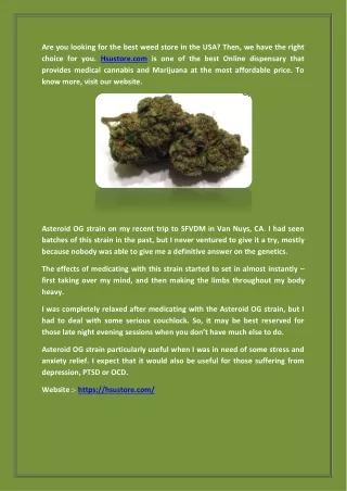 Buy online hybrid strains_hsustore.com