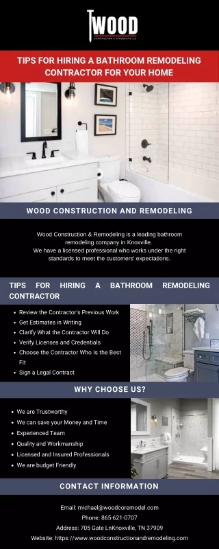 Tips for Hiring a Bathroom Remodeling Contractor for Your Home