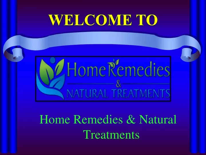 home remedies natural treatments