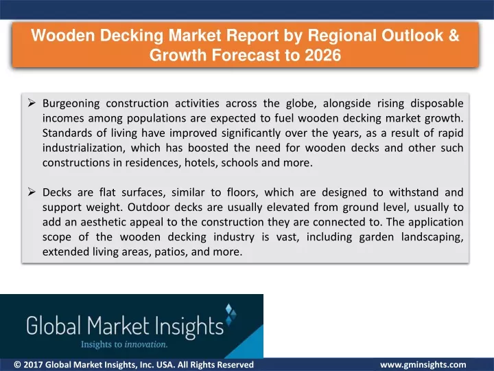 wooden decking market report by regional outlook