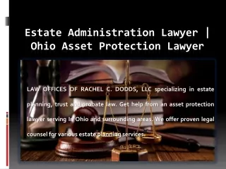 Estate Administration Lawyer | Ohio Asset Protection Lawyer