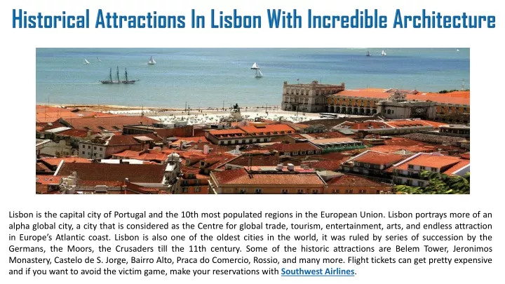 historical attractions in lisbon with incredible