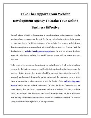 take the support from website