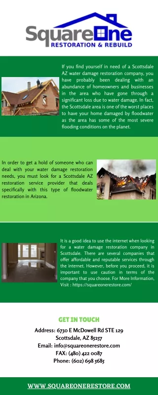 Damage Restoration Company Scottsdale AZ