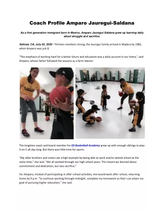 coach profile amparo jauregui saldana