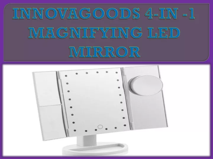 innovagoods 4 in 1 magnifying led mirror