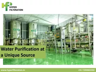 Mineral water plant company in India | HyperFilteration