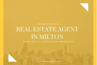 Marijan Koturic, Real Estate Agent In Milton