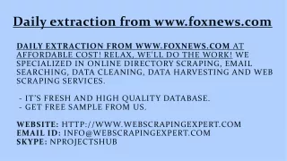 daily extraction from www foxnews com