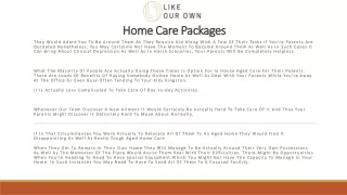 home care packages