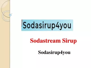 Sodastream Sirup | Sodasirup4you