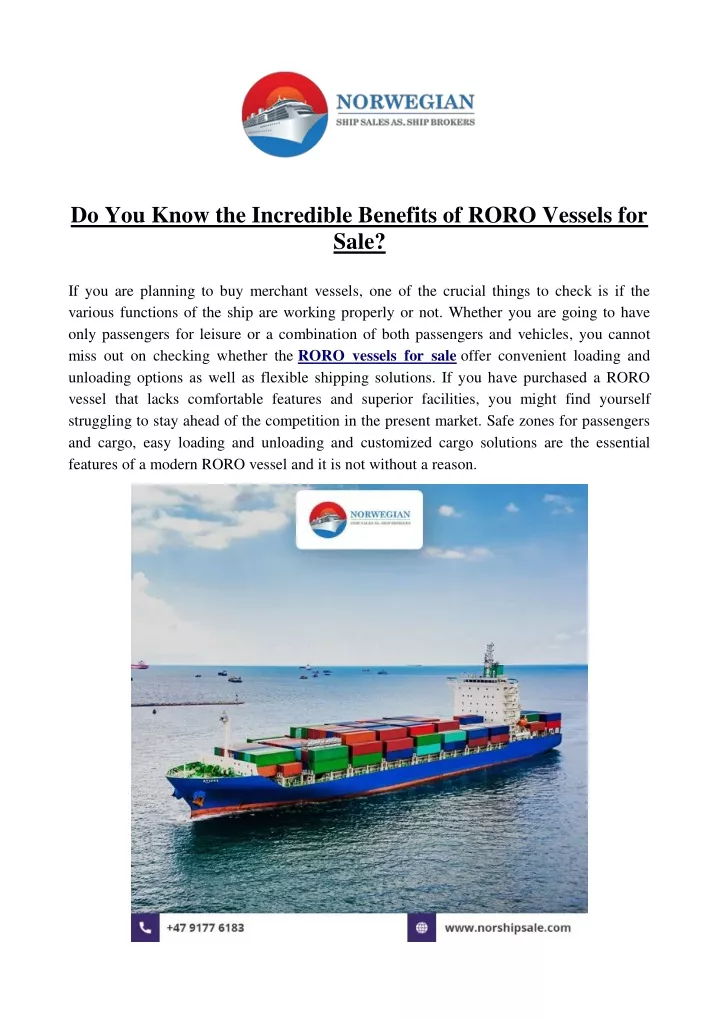 do you know the incredible benefits of roro