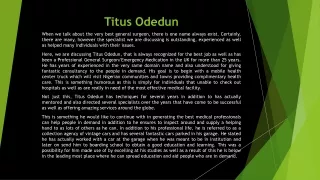 titus odedun