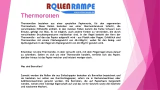 thermorollen