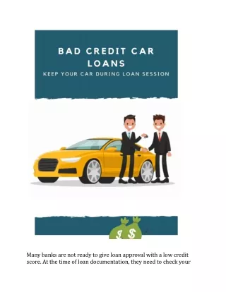 Bad Credit Car Loans Vernon- Get Approved On Same Day