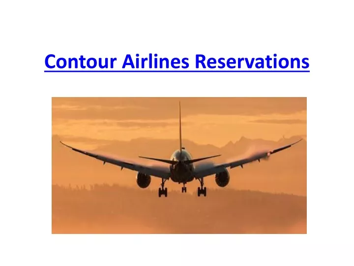 contour airlines reservations