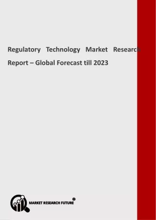 regulatory technology market research report