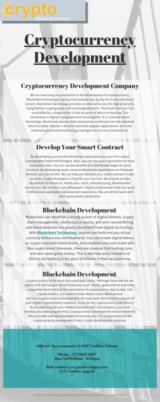 cryptocurrency development