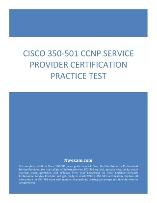 cisco 350 501 ccnp service provider certification